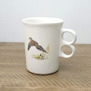 Vintage Bennington Trigger Handle Mug Ned Smith Mourning Dove